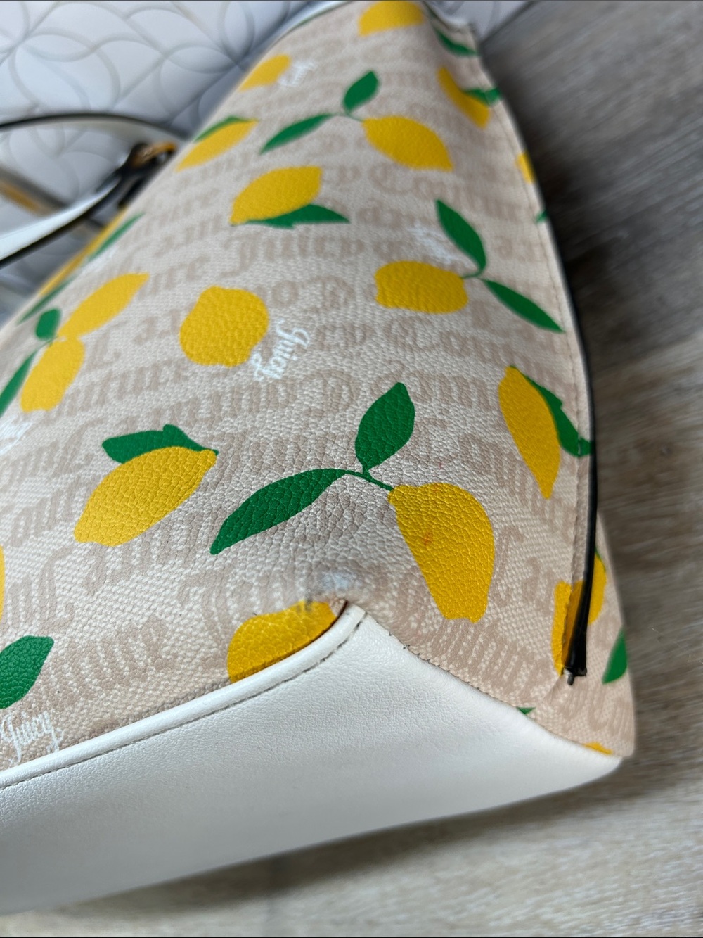3580 Juicy Couture Fruitful Lemon Tote 083580 - Picture 9 of 12